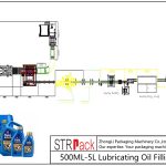 Автоматическая линия розлива смазочного масла 500ML-5L